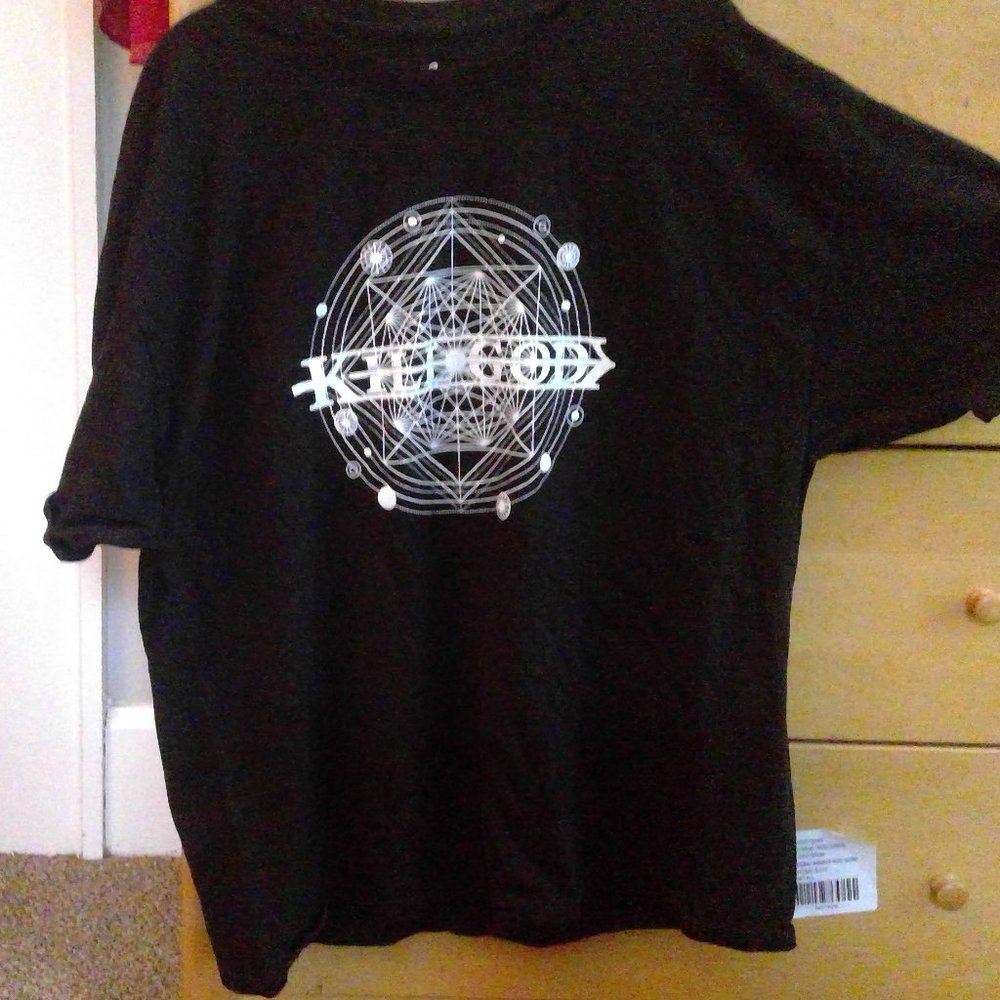 Kill God Hanes XL Gender Neutral Tee; Geometric